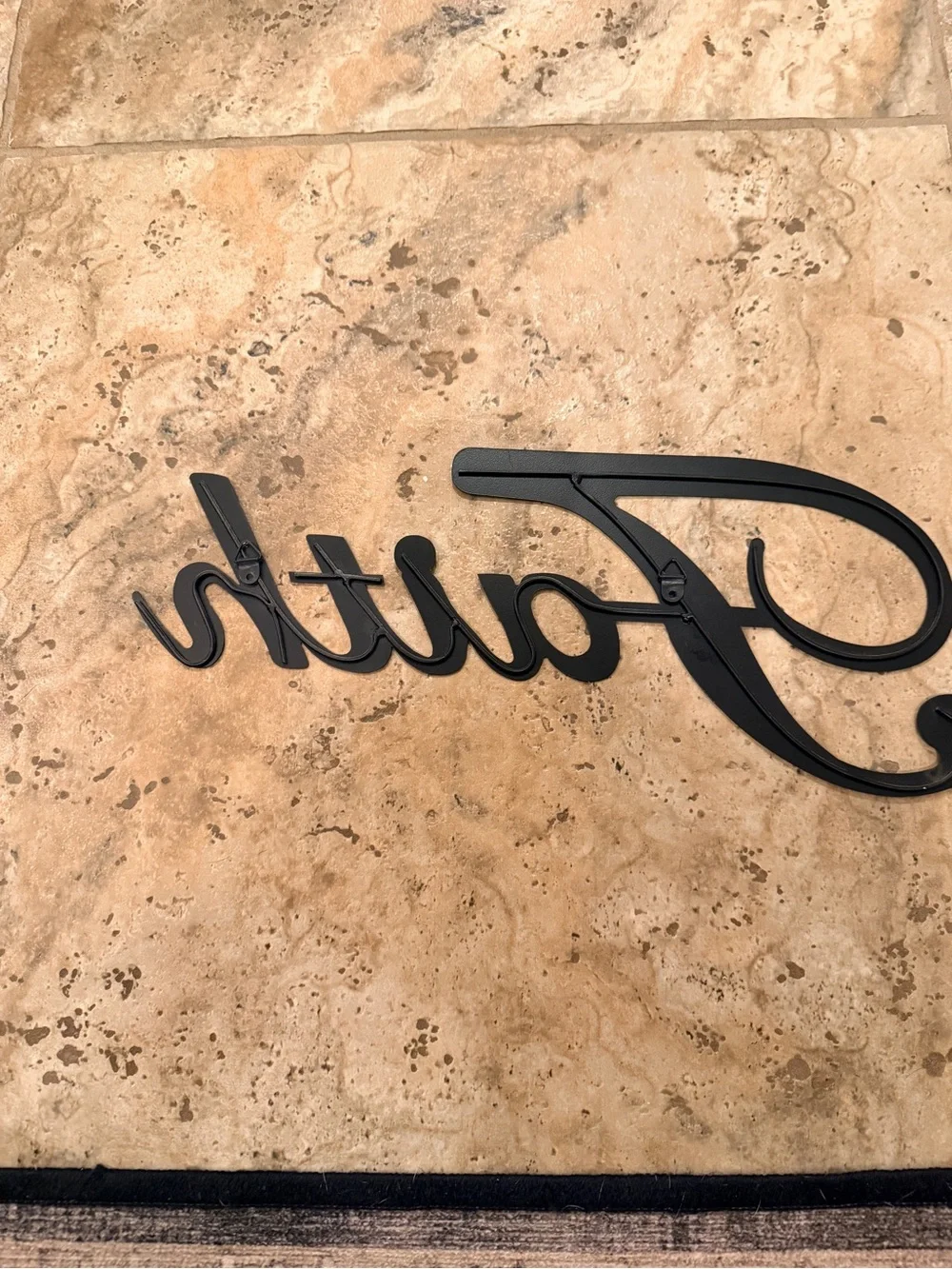 Faith Wall Sign - Black Script Home Wall Decor